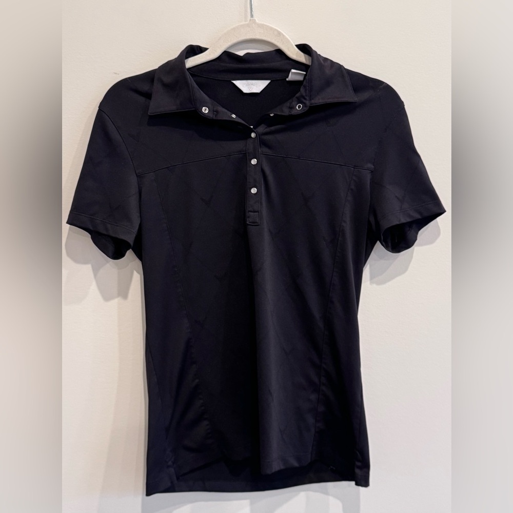 Callaway Collared Golf Polo in Black Size S
